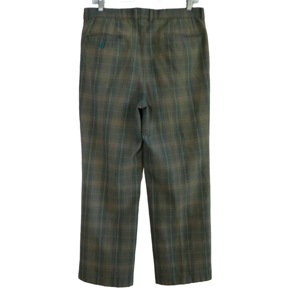 32x28 Ysl Yves Saint Laurent Pour Homme Plaid Tro… - image 3